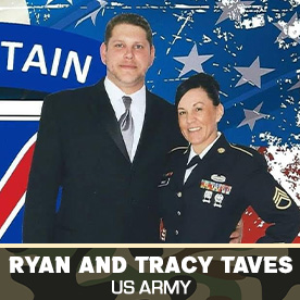 Ryan and Tracy Taves - US Army